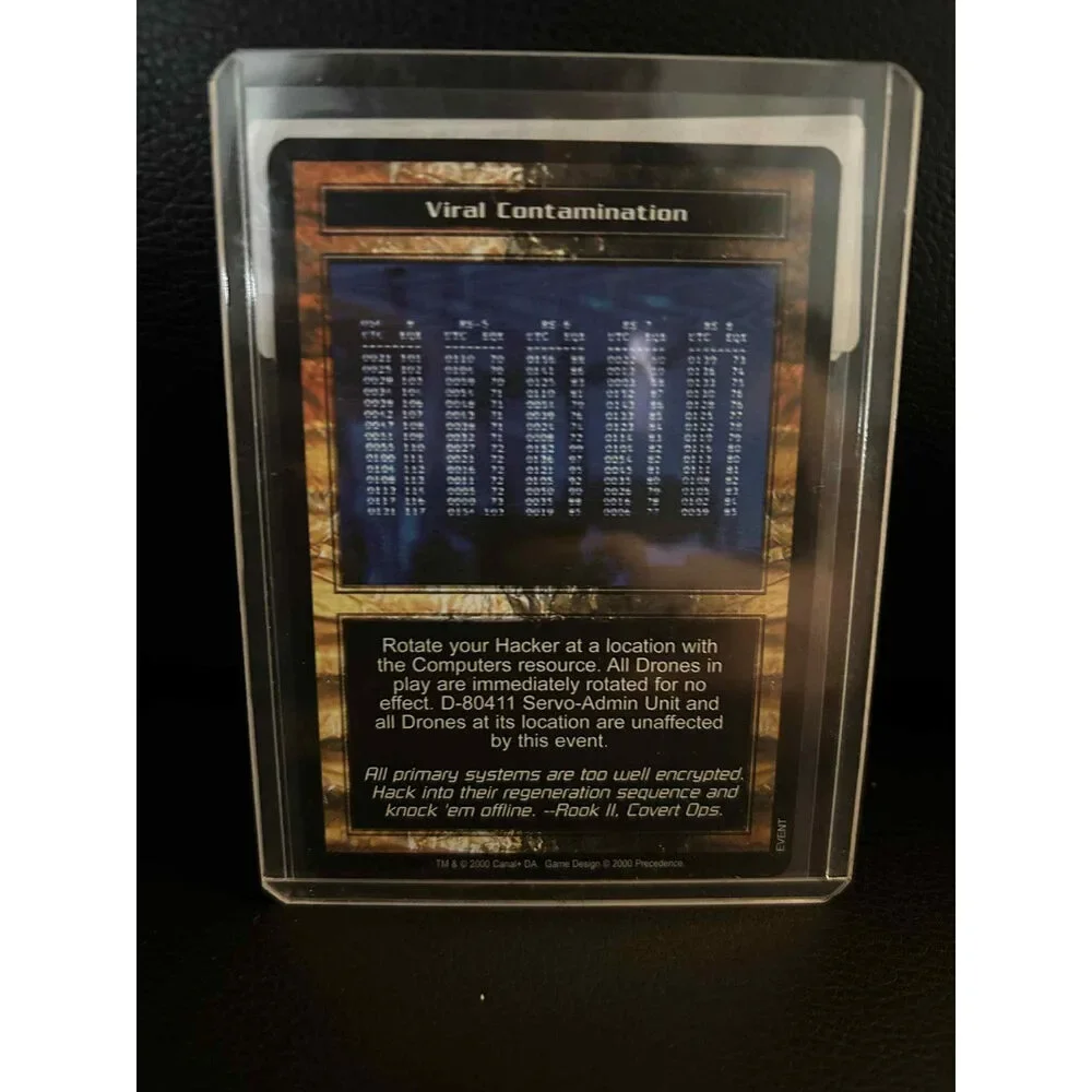 Viral Contamination Base Set Terminator Light Play Trading Card